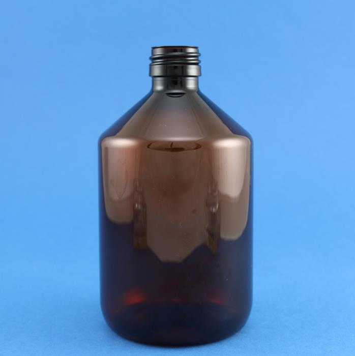 500ml Alpha Veral Bottle Amber PET 28mm Neck